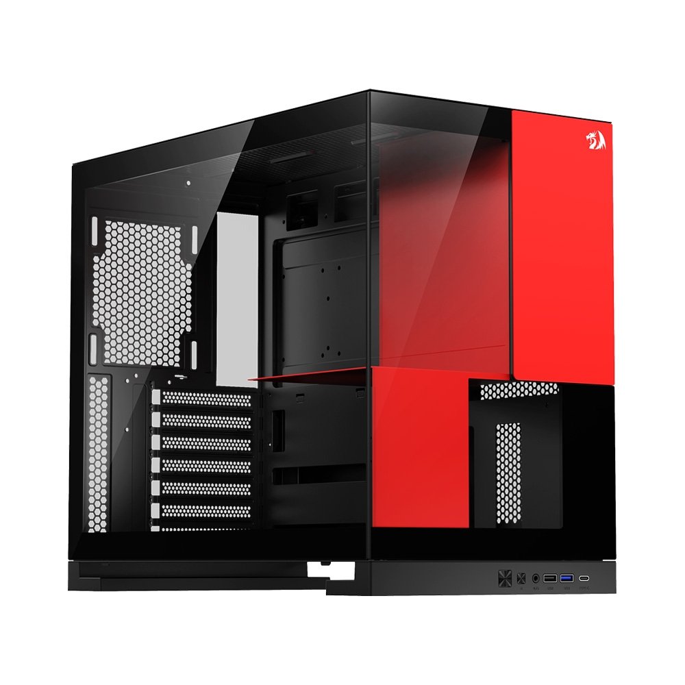 Gabinete Redragon Eternal Preto e Vermelho CA-612BR