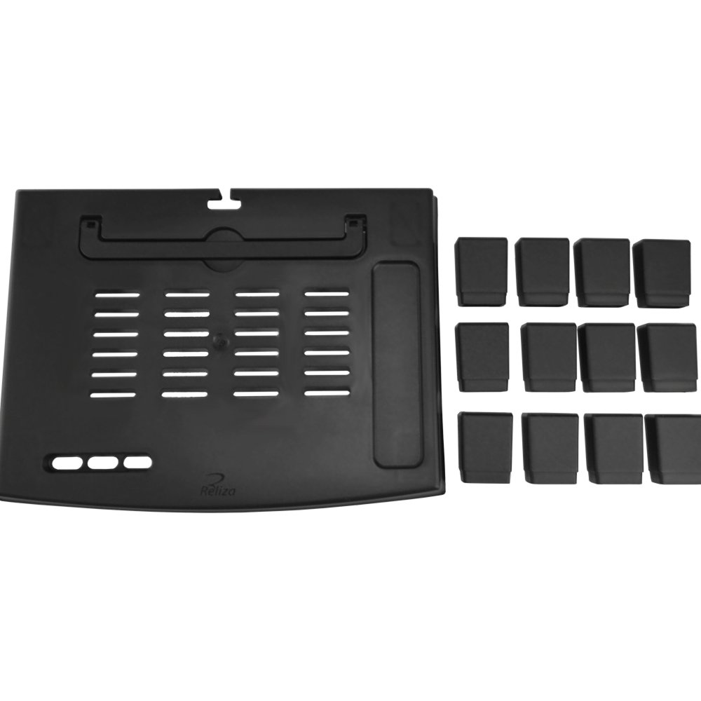 Suporte Ergonômico para Monitor e Notebook Reliza Ergonew 4, Ajuste com 4 Níveis de Altura, Preto - 11380