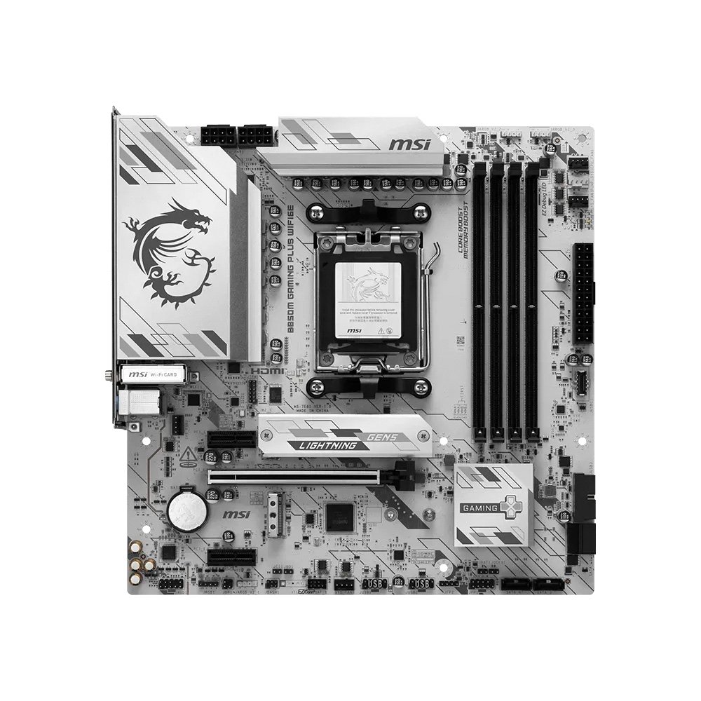 新品未開封 MSI B850M GAMING PLUS WIFI6E Placa-Mãe MSI B850M GAMING PLUS WIFI6E | KaBuM!
