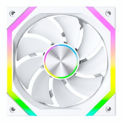 Ventoinha Rise Mode Magneto X Reverse, 120mm, ARGB, Branco - RM-MAX-ARGB-W-RV