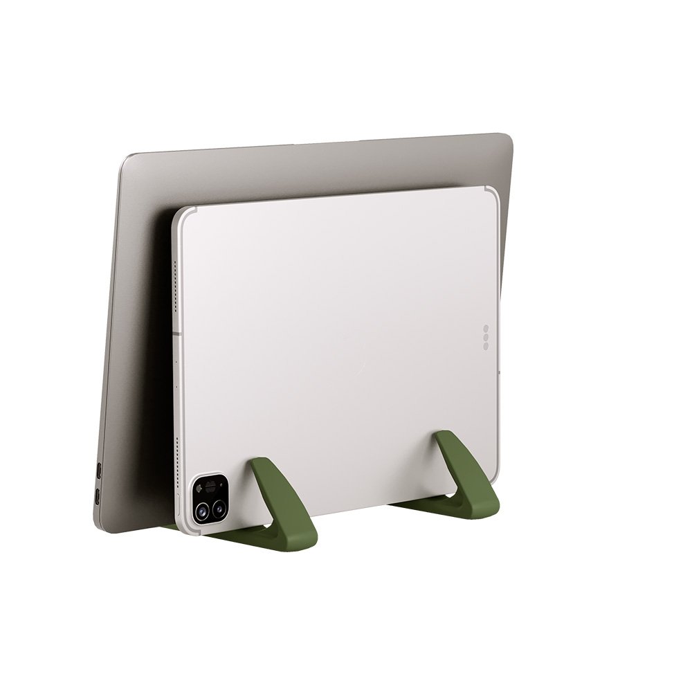 Suporte vertical para Notebook e Tablet Octoo LiteStand Vertical, Titanium e Verde - 9571