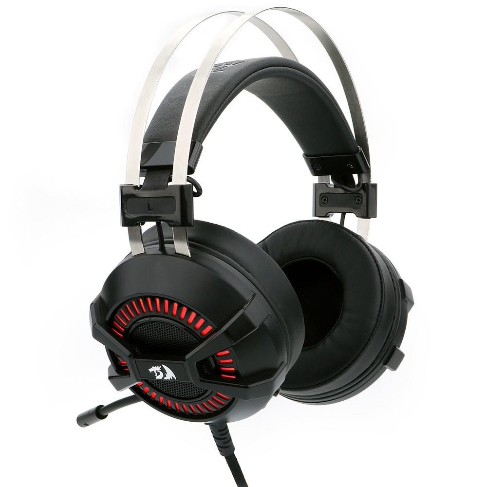 Headset Gamer Redragon P2 Preto e Vermelho BIO H801 Headset Gamer Redragon P2 Preto e Vermelho BIO H801