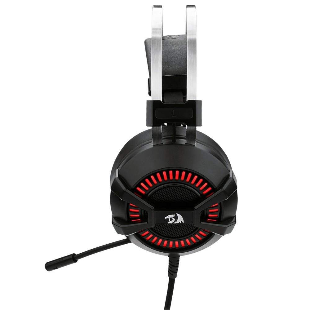 Headset Gamer Redragon P2 Preto e Vermelho BIO H801 Headset Gamer Redragon P2 Preto e Vermelho BIO H801