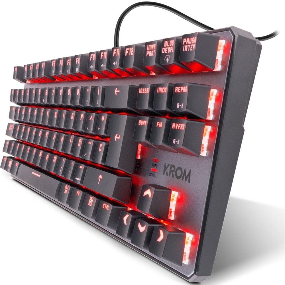 Teclado Mecânico Gamer Nox Krom Kernel, RGB, Switch Outemu Red