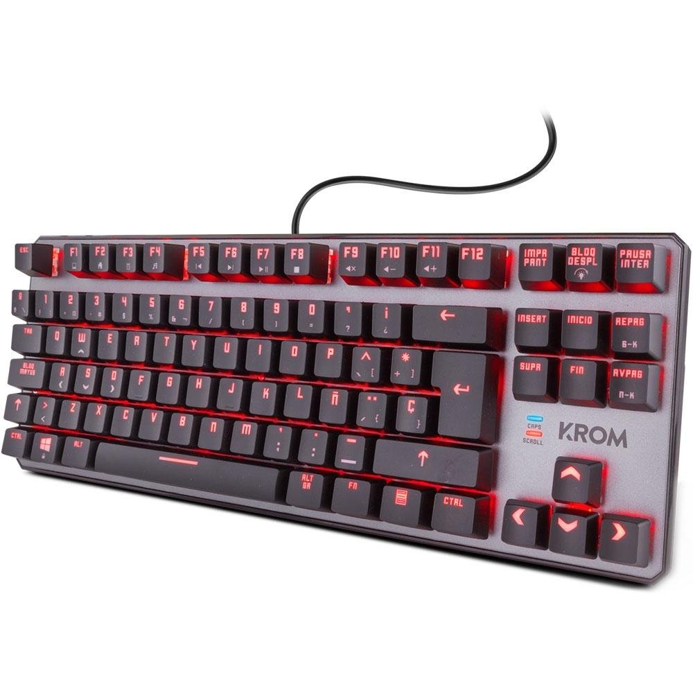 Teclado Mecânico Gamer Nox Krom Kernel, RGB, Switch Outemu Red