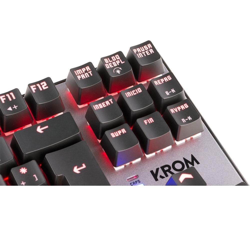 Teclado Mecânico Gamer Nox Krom Kernel, RGB, Switch Outemu Red