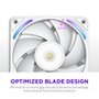 Ventoinha NZXT F240X Performance, 120mm, PWM, RGB, 2x Single-Frame, Branco - RF-U24PN-W1