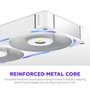Ventoinha NZXT F240X Performance, 120mm, PWM, RGB, 2x Single-Frame, Branco - RF-U24PN-W1