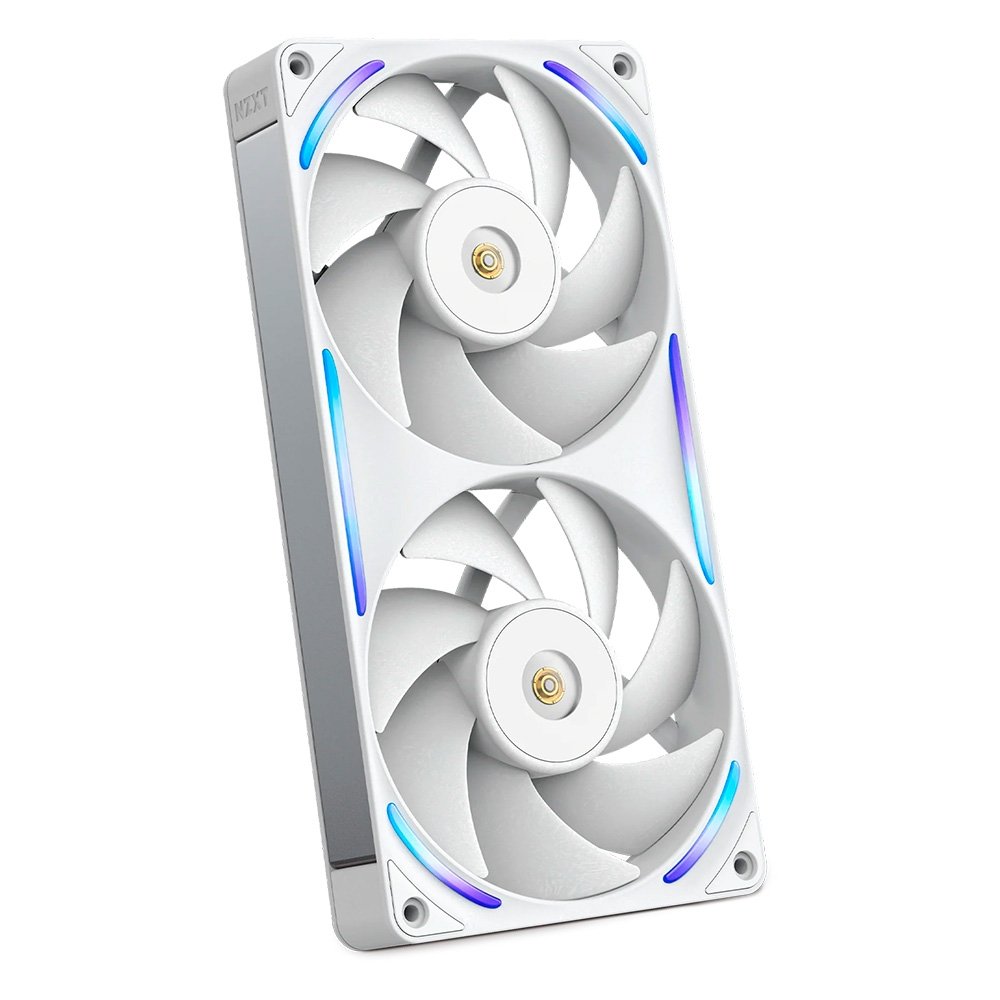 Ventoinha NZXT F240X Performance, 120mm, PWM, RGB, 2x Single-Frame, Branco - RF-U24PN-W1 Ventoinha NZXT F240X Performance, 120mm, PWM, RGB, 2x Single-Frame, Branco - RF-U24PN-W1
