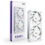 Ventoinha NZXT F240X Performance, 120mm, PWM, RGB, 2x Single-Frame, Branco - RF-U24PN-W1