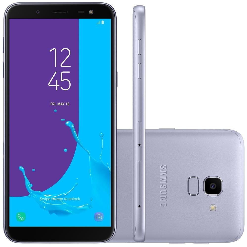 Smartphone Samsung Galaxy J6, 32GB, 13MP, Tela 5.6´, TV Digital, Prata - SM-J600GT Smartphone Samsung Galaxy J6, 32GB, 13MP, Tela 5.6´, TV Digital, Prata - SM-J600GT