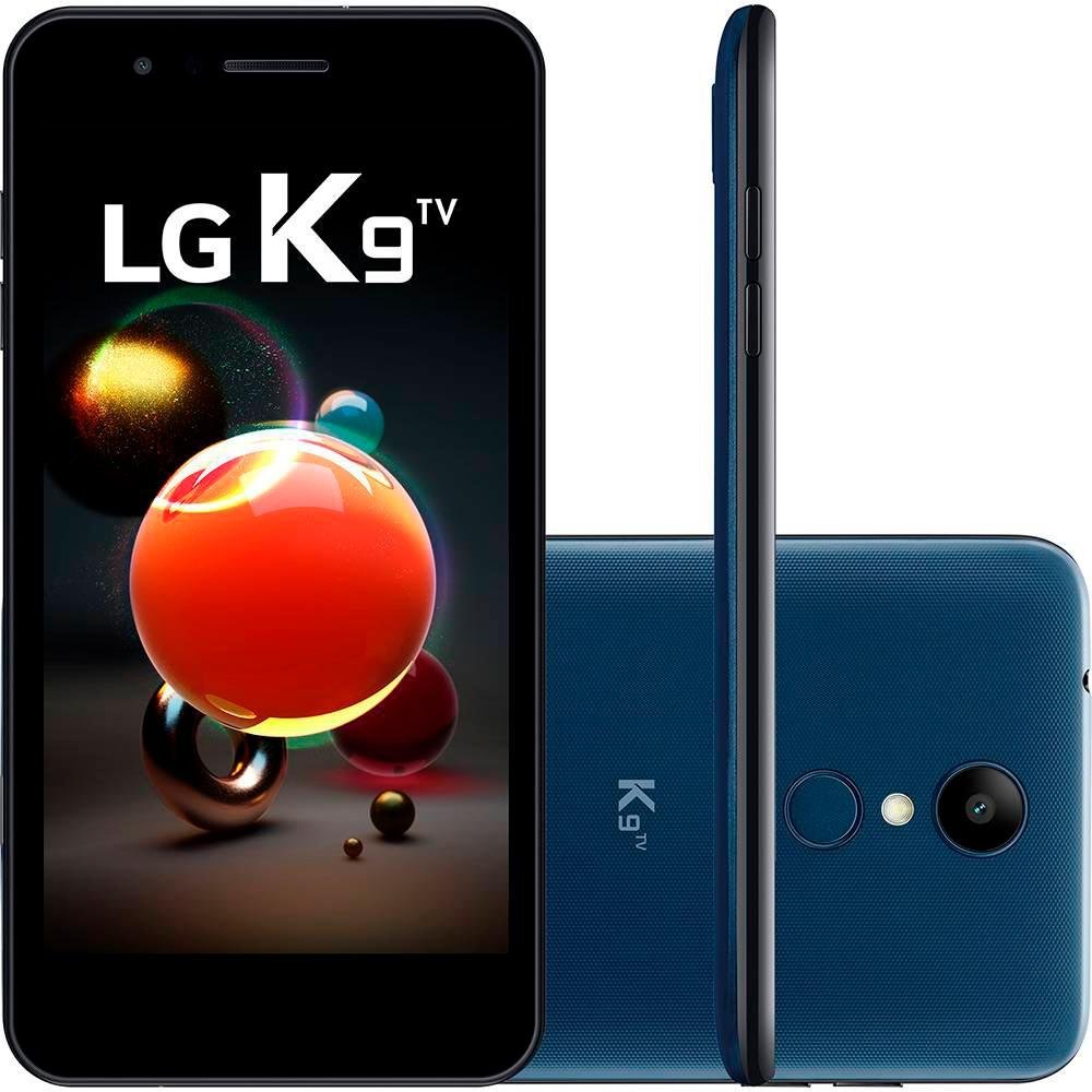 Smartphone LG K9, 16GB, 8MP, Tela 5´, TV Digital, Azul/Indigo - X210 TV Smartphone LG K9, 16GB, 8MP, Tela 5´, TV Digital, Azul/Indigo - X210 TV