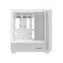 Gabinete Gamer TRYX Flova F50, Mid-Tower, ATX, com Fan Cross-Flow e Vidro Temperado, Branco, Sem Fonte - C-F500F-FM1E-G0W