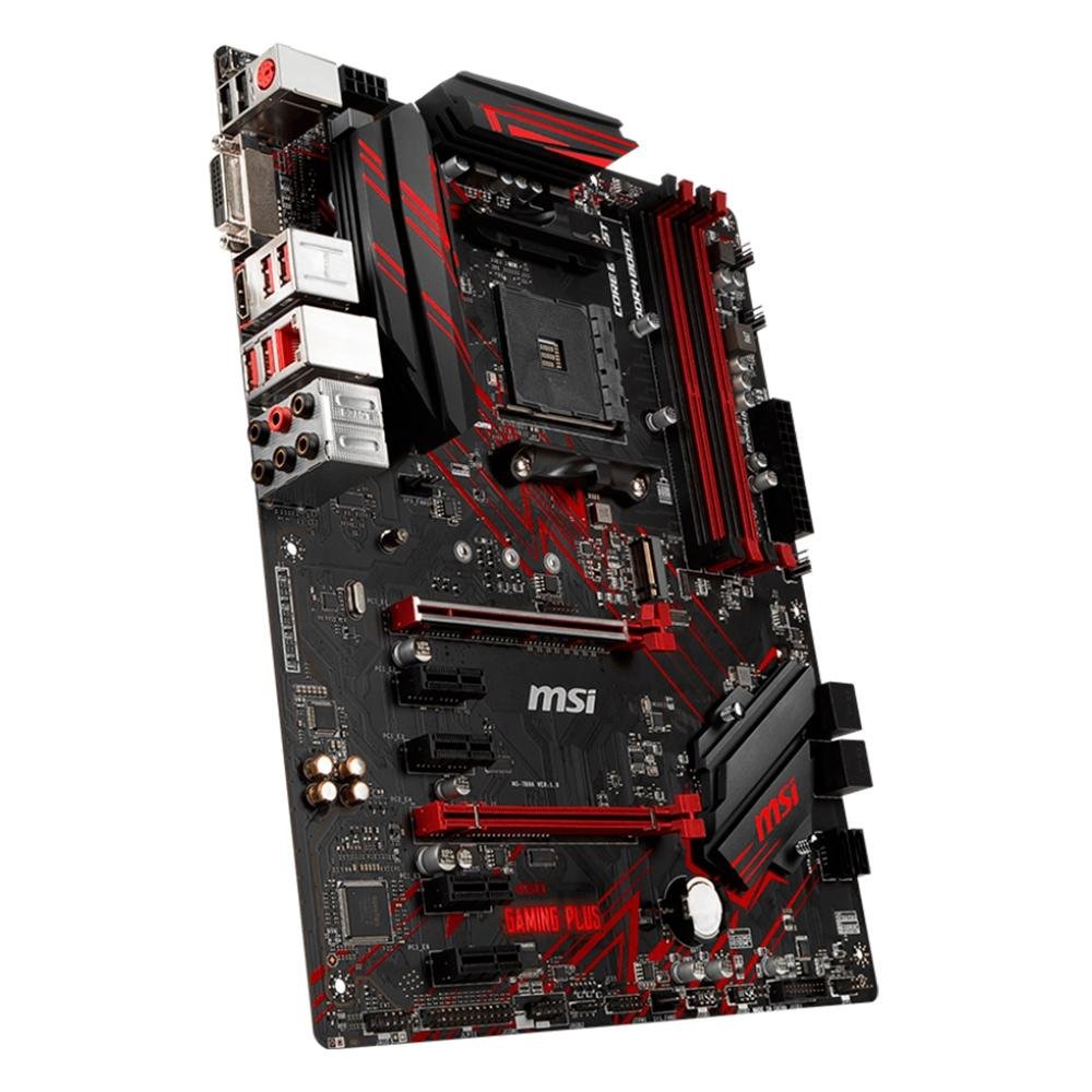 Placa-Mãe MSI para AMD AM4 ATX B450 Gaming Plus | KaBuM!