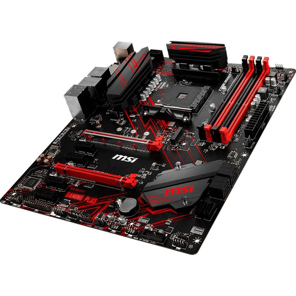 Placa-Mãe MSI para AMD AM4 ATX B450 Gaming Plus | KaBuM!