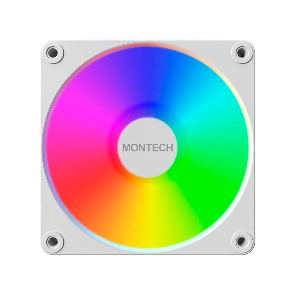 Kit Ventoinhas Montech GF120 V2, ARGB, 3x 120mm, Branco - GF120V2ARGB3PW Kit Ventoinhas Montech GF120 V2, ARGB, 3x 120mm, Branco - GF120V2ARGB3PW
