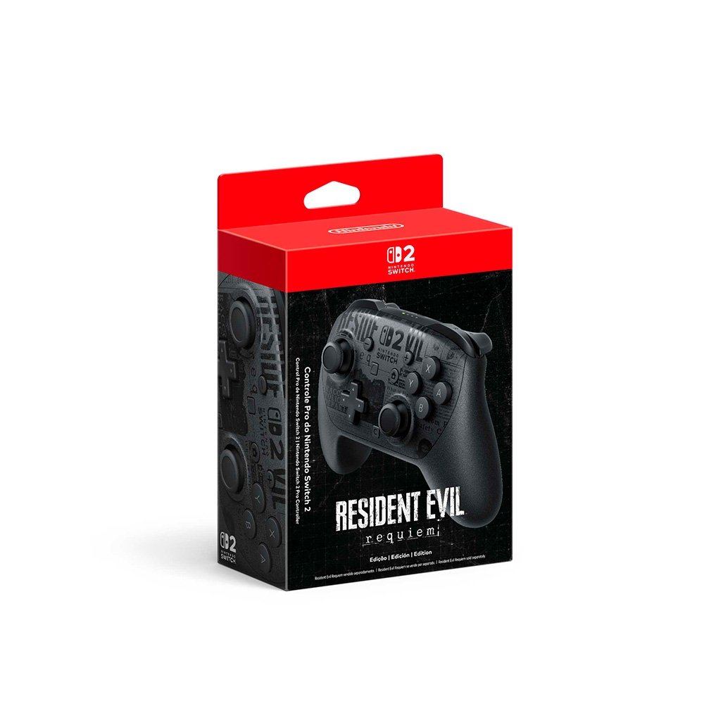 Controle Sem Fio Nintendo Switch 2 Pro Controller Resident Evil Requiem Edition - NT000070NSW