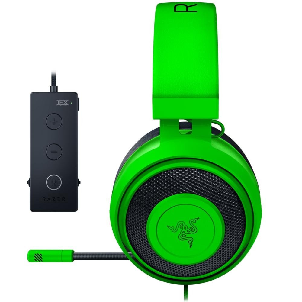 Headset Gamer Razer Kraken Tournament Green - USB | KaBuM!
