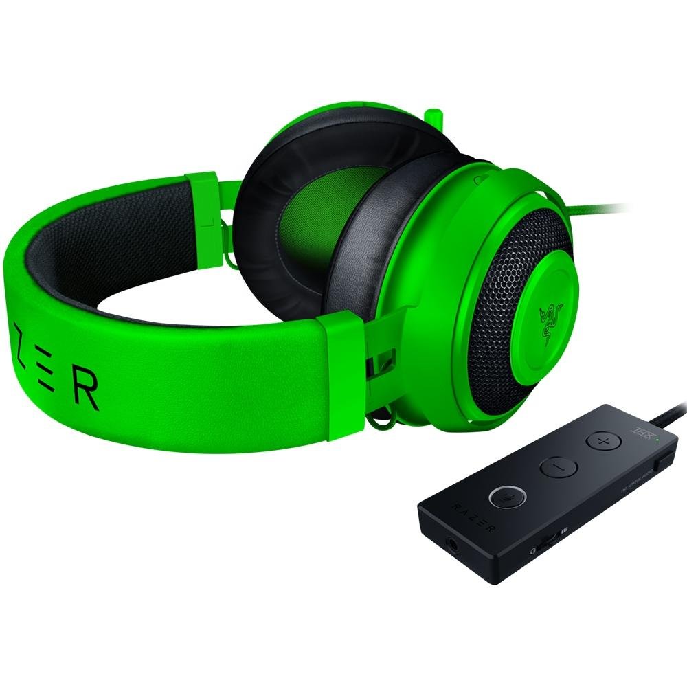 Headset Gamer Razer Kraken Tournament Green - USB | KaBuM!