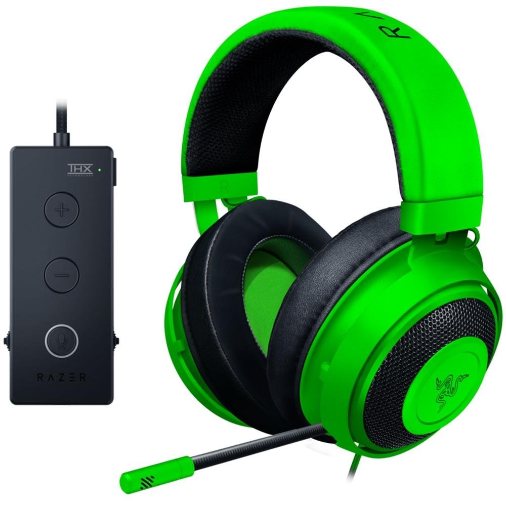 Razer Kraken セット Headset Gamer Razer Kraken Tournament Green - USB | KaBuM!