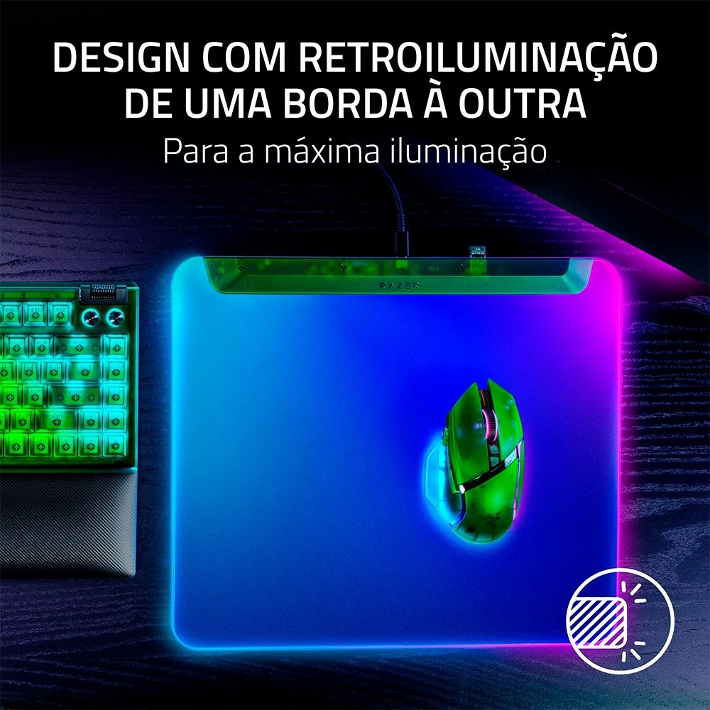 Mousepad Razer Firefly V2 Pro RGB Green | KaBuM!