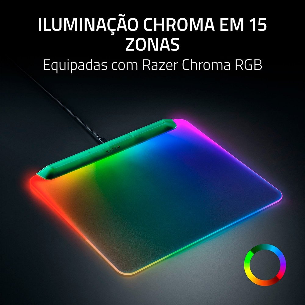 Mousepad Razer Firefly V2 Pro RGB Green | KaBuM!