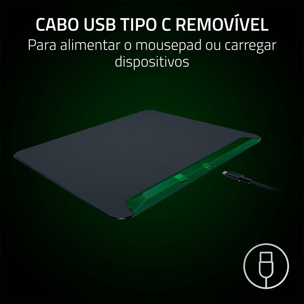 Mousepad Razer Firefly V2 Pro RGB Green | KaBuM!