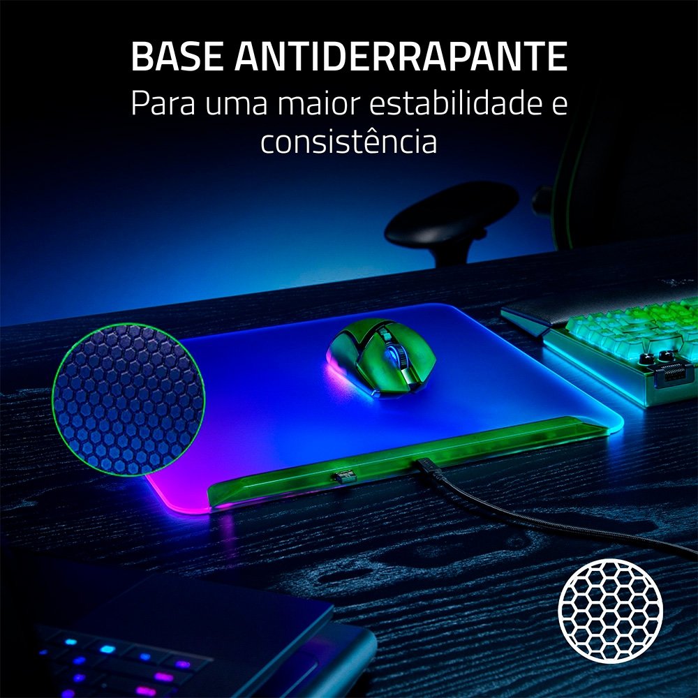 Mousepad Razer Firefly V2 Pro RGB Green | KaBuM!
