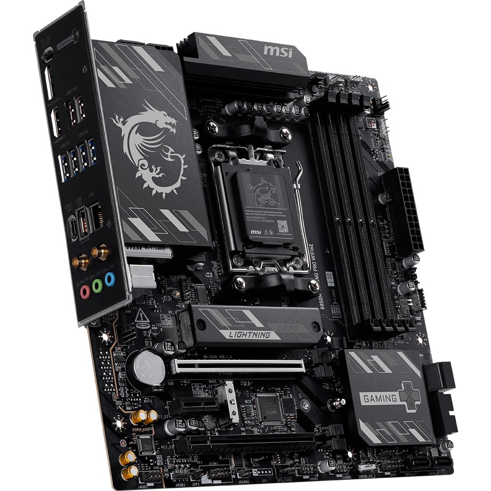 Placa-Mãe MSI B850M Gaming Pro WiFi 6E, AMD AM5, mATX, DDR5 - B850MGPROWIFI6E