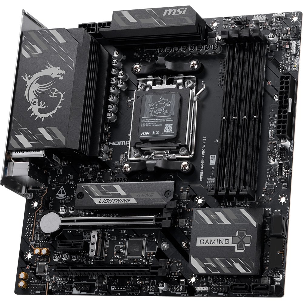 Placa-Mãe MSI B850M Gaming Pro WiFi 6E, AMD AM5, mATX, DDR5 - B850MGPROWIFI6E