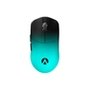 Mouse Gamer Sem Fio Lamzu Maya X, AimLabs Edition, 8000Hz, Sensor PWM 3950, DPI 30000, Ultra-Leve, Preto e Turquesa - 6975637430282