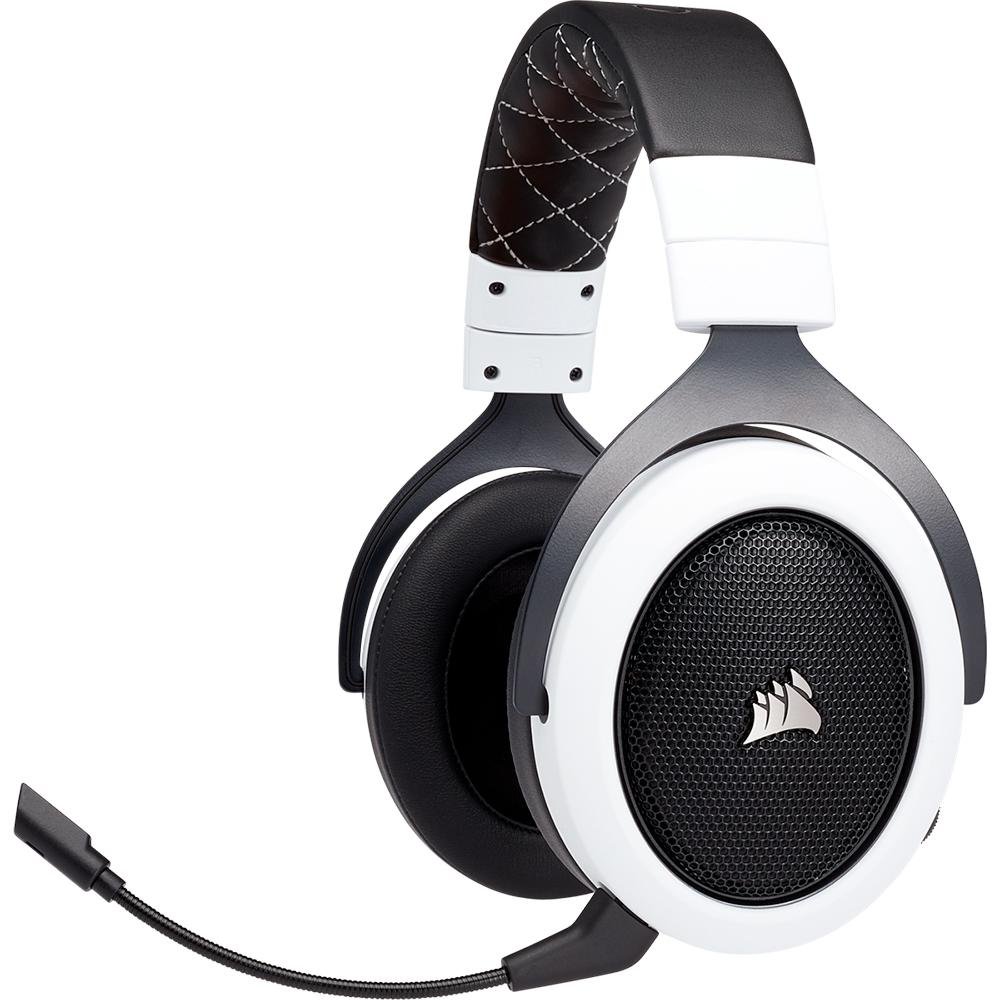 CORSAIR HS70 WIRELESS ワイヤレスヘッドセット Corsair Gaming HS70 Wireless Headset, White | KaBuM!
