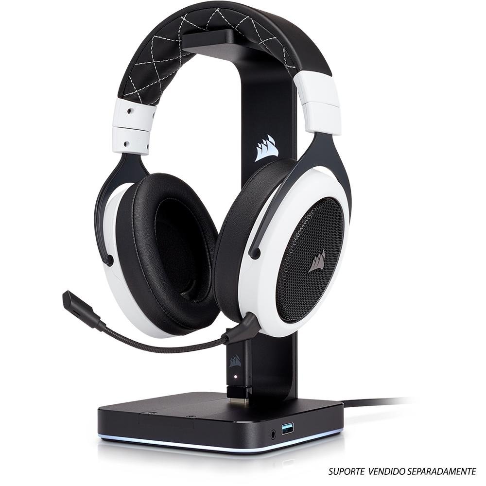 Corsair Gaming HS70 Wireless Headset, White | KaBuM! Corsair Gaming HS70 Wireless Headset, White | KaBuM!