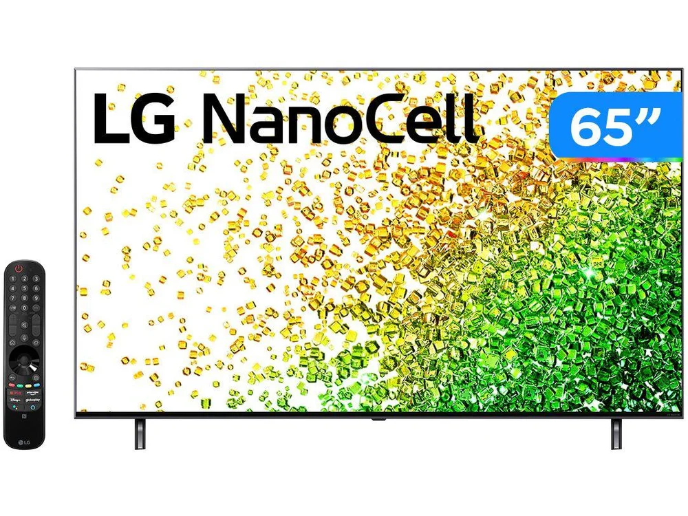 Smart TV LG 65 Polegadas, 4K, 2 HDMI 2.1, NanoCell, 120Hz, FreeSync, Inteligência Artificial ThinQAI, Google, Alexa - 65NANO85 Smart TV LG 65 Polegadas, 4K, 2 HDMI 2.1, NanoCell, 120Hz, FreeSync, Inteligência Artificial ThinQAI, Google, Alexa - 65NANO85