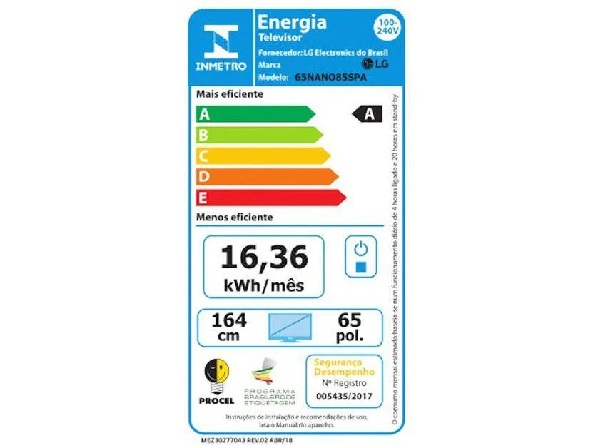 Smart TV LG 65 Polegadas, 4K, 2 HDMI 2.1, NanoCell, 120Hz, FreeSync, Inteligência Artificial ThinQAI, Google, Alexa - 65NANO85 Smart TV LG 65 Polegadas, 4K, 2 HDMI 2.1, NanoCell, 120Hz, FreeSync, Inteligência Artificial ThinQAI, Google, Alexa - 65NANO85