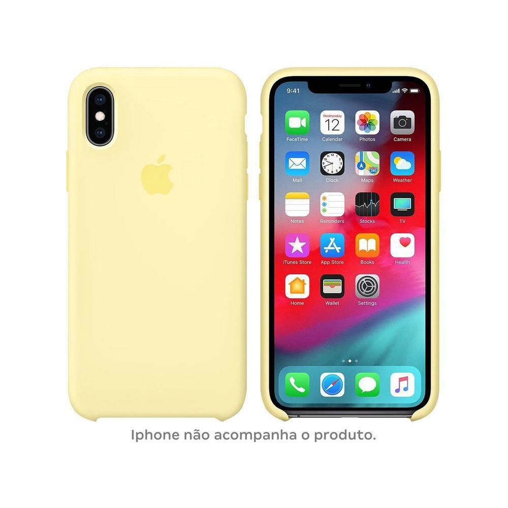 Capa de Silicone Amarelo-creme - iPhone XS Max | KaBuM!
