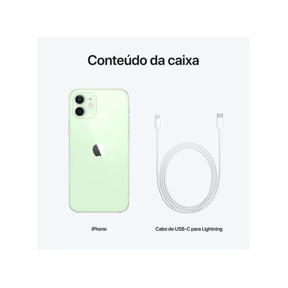iPhone 12 Apple 64GB, Verde, Tela 6.1", 12MP - iOS iPhone 12 Apple 64GB, Verde, Tela 6.1", 12MP - iOS