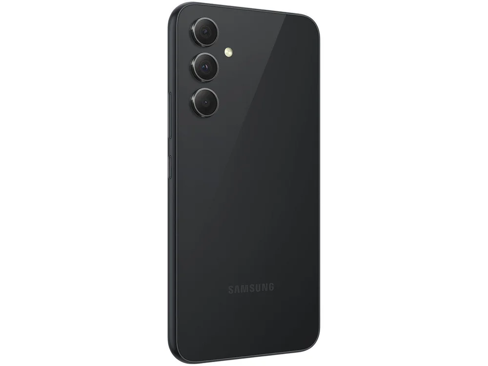 Smartphone Samsung Galaxy A54 128GB, RAM 8GB, 5g, Câmera Tripla 50mp + Selfie 32mp, Tela 6.4 Polegadas, Preto Smartphone Samsung Galaxy A54 128GB, RAM 8GB, 5g, Câmera Tripla 50mp + Selfie 32mp, Tela 6.4 Polegadas, Preto