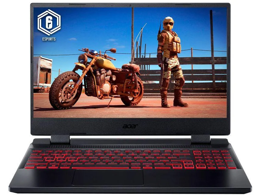 Notebook Gamer Acer Nitro 5, Intel Core i5-12450h, 8GB RAM, RTX 3050 4GB, SSD 512GB, Tela 15.6", Windows 11 Home, Preto - AN515-58-54UH Notebook Gamer Acer Nitro 5, Intel Core i5-12450h, 8GB RAM, RTX 3050 4GB, SSD 512GB, Tela 15.6", Windows 11 Home, Preto - AN515-58-54UH