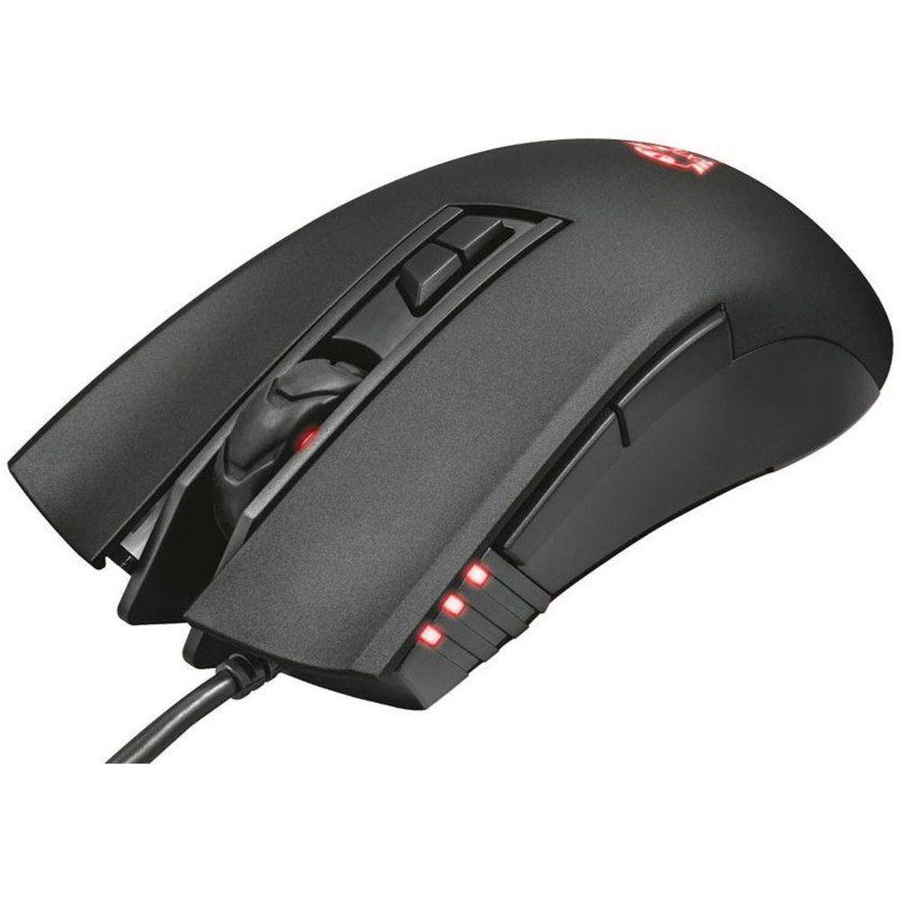 Mouse Gamer Trust Óptico 3200DPI 7 Botões