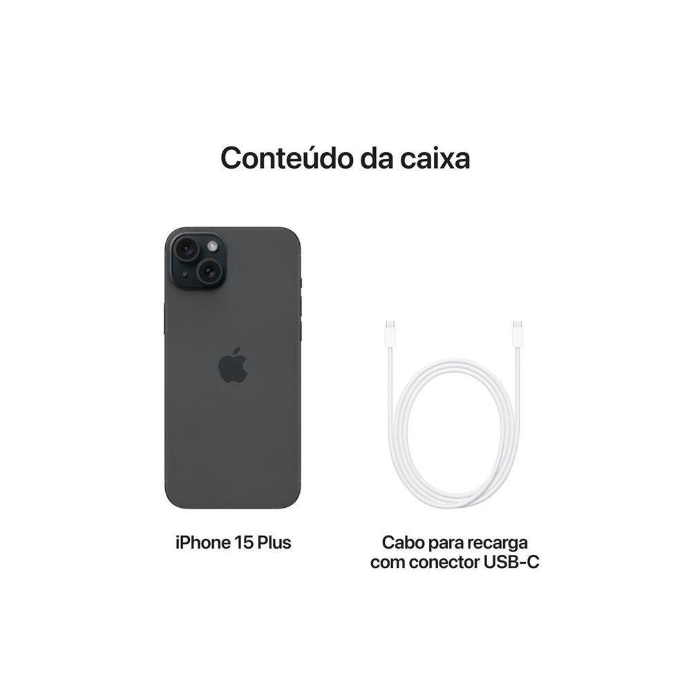 Apple iPhone 15 Plus 128GB Preto 6,7
