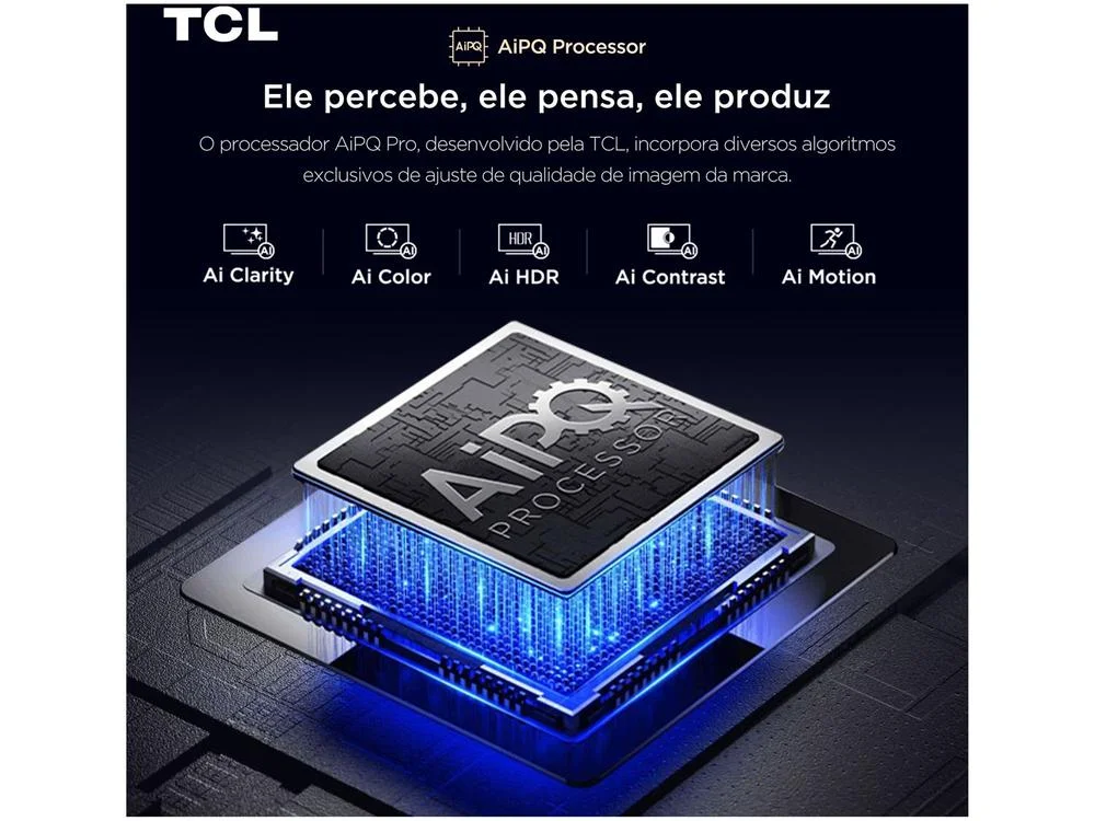 Smart TV 65"" TCL 4K UHD QLED 65P7K Google TV AiPQ Google Assistente 3 HDMI 1 USB - view 8