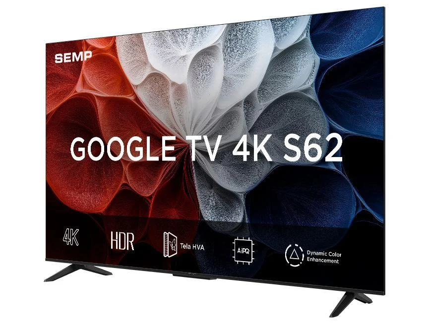 Smart TV 50"" SEMP 4K UHD LED 50S62 Google TV AiPQ Google Assistente 3 HDMI - view 5