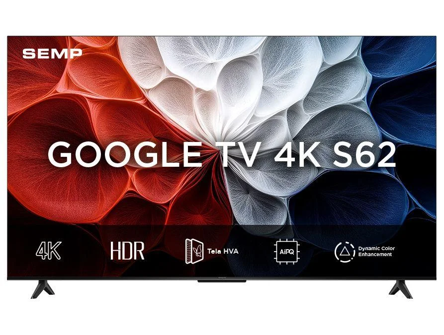 Smart TV 50"" SEMP 4K UHD LED 50S62 Google TV AiPQ Google Assistente 3 HDMI - view 6