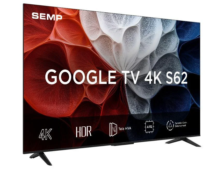 Smart TV 50"" SEMP 4K UHD LED 50S62 Google TV AiPQ Google Assistente 3 HDMI - view 7