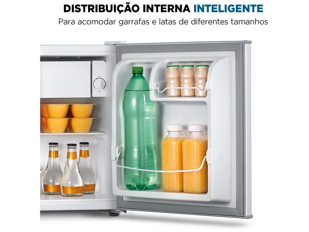 Frigobar Mondial 46L Branco e Cinza FGB-01-W50 Frigobar Mondial 46L Branco e Cinza FGB-01-W50