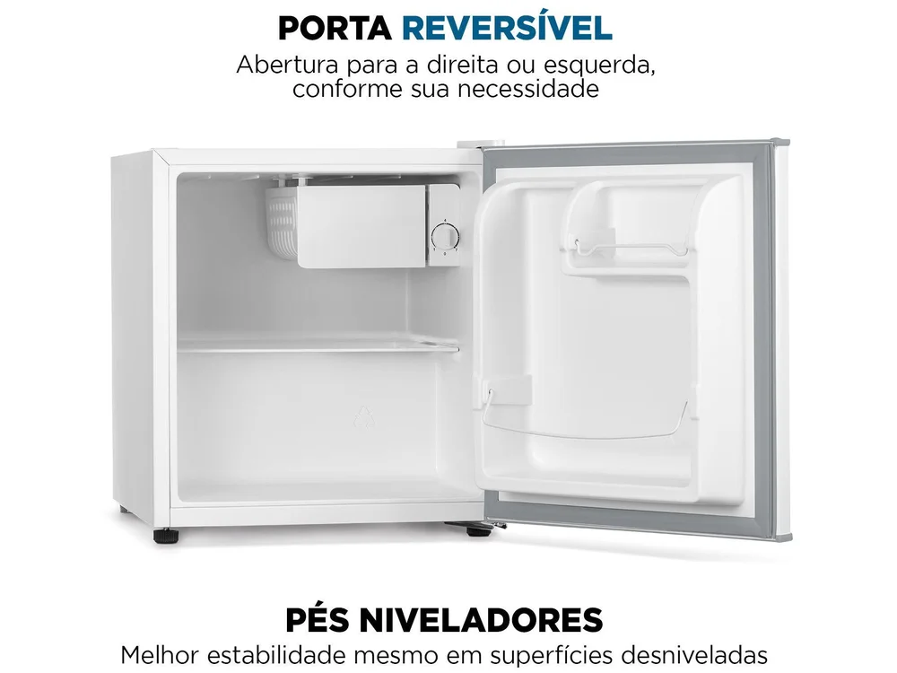 Frigobar Mondial 46L Branco e Cinza FGB-01-W50 Frigobar Mondial 46L Branco e Cinza FGB-01-W50
