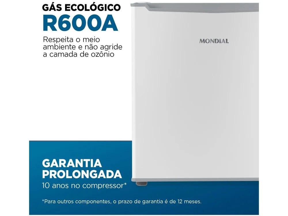 Frigobar Mondial 46L Branco e Cinza FGB-01-W50 Frigobar Mondial 46L Branco e Cinza FGB-01-W50