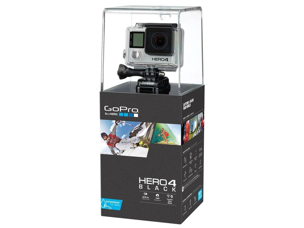 GoPro Hero4 Black Edition À prova de Água 12MP GoPro Hero4 Black Edition À prova de Água 12MP