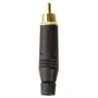 Plug Rca Macho Acpr-blk, Preto - Amphenol